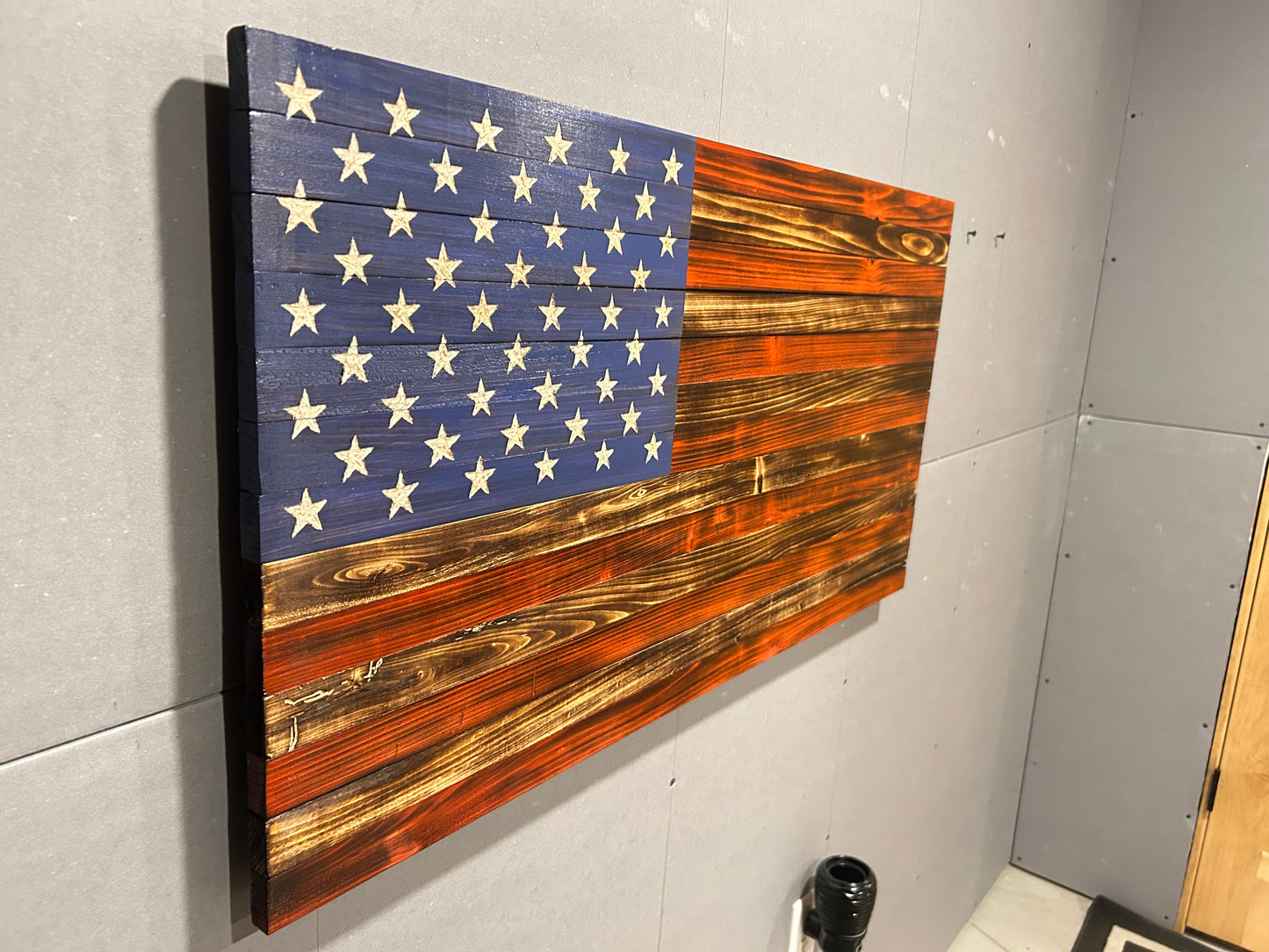 Handcrafted Colored Wooden Flag — Vibrant, Bold, One‑of‑a‑Kind