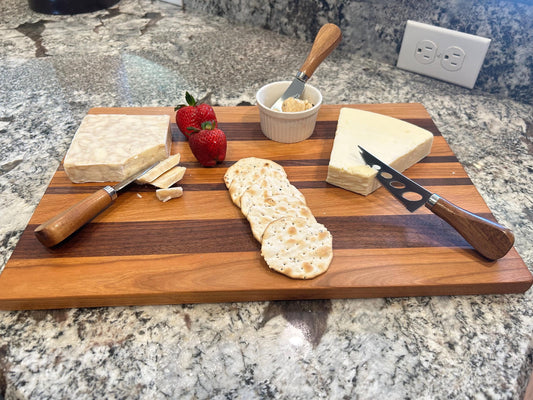 Handmade Black walnut and Ash Charcuterie Board