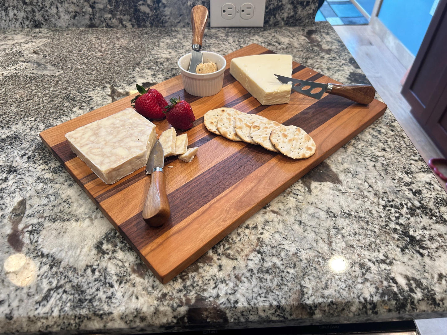 Handmade Black walnut and Ash Charcuterie Board