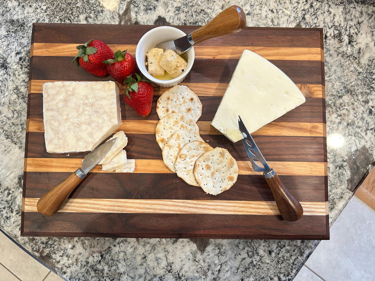 Handmade Black walnut and Ash Charcuterie Board
