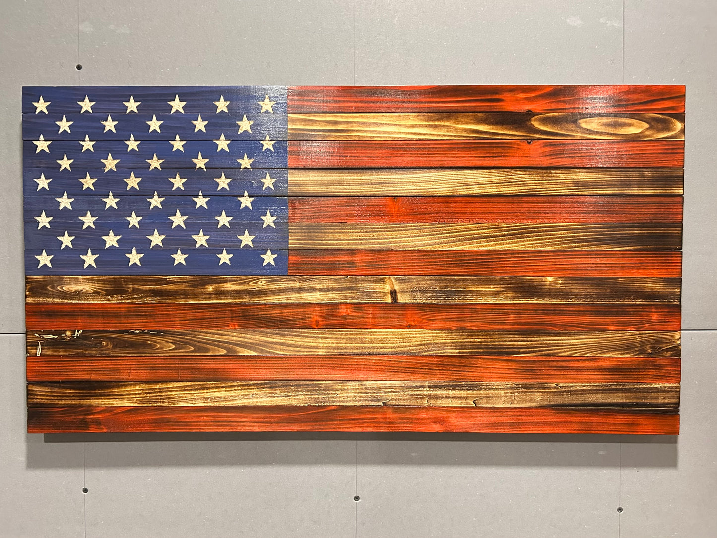 Handcrafted Colored Wooden Flag — Vibrant, Bold, One‑of‑a‑Kind