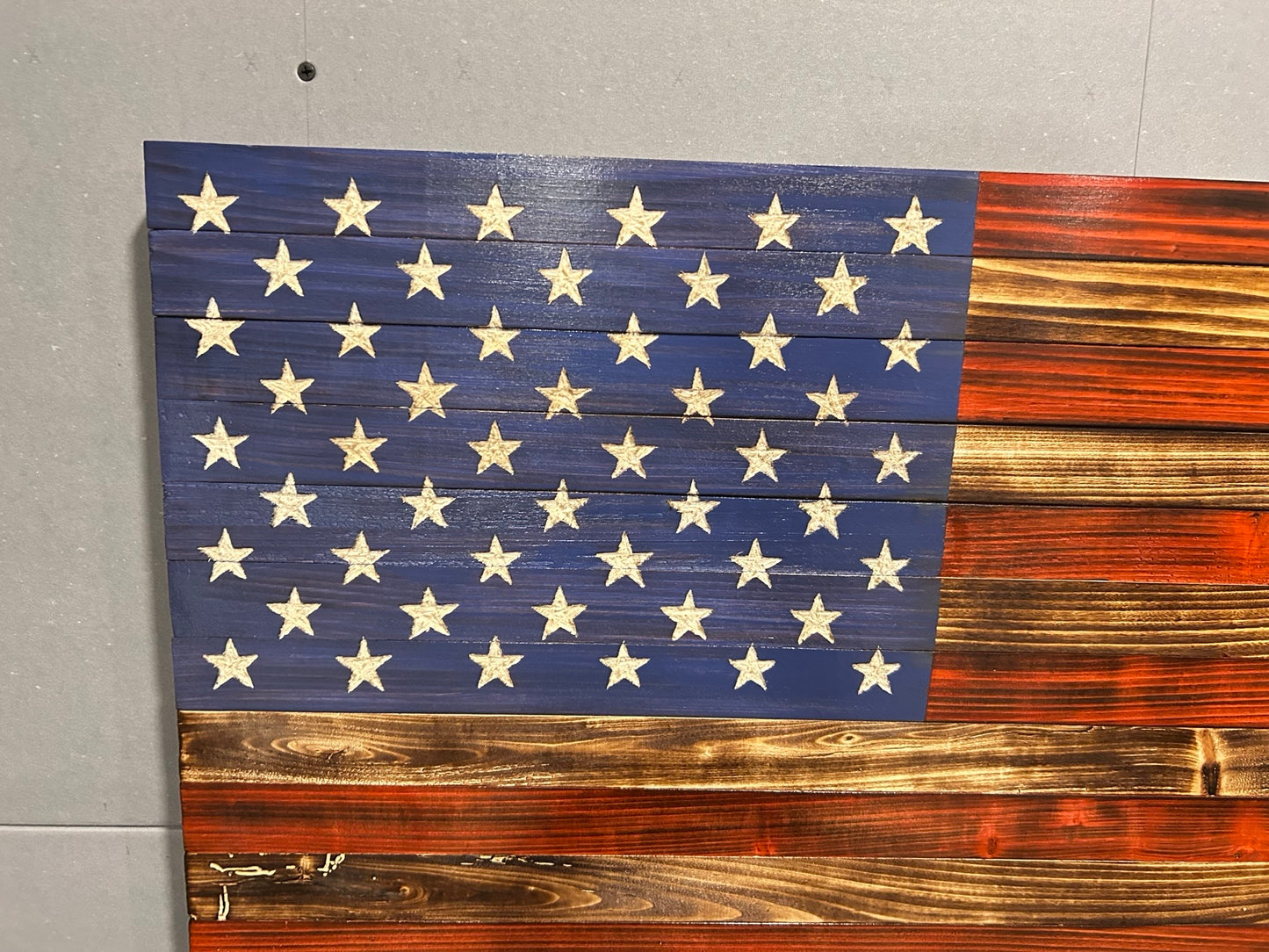 Handcrafted Colored Wooden Flag — Vibrant, Bold, One‑of‑a‑Kind