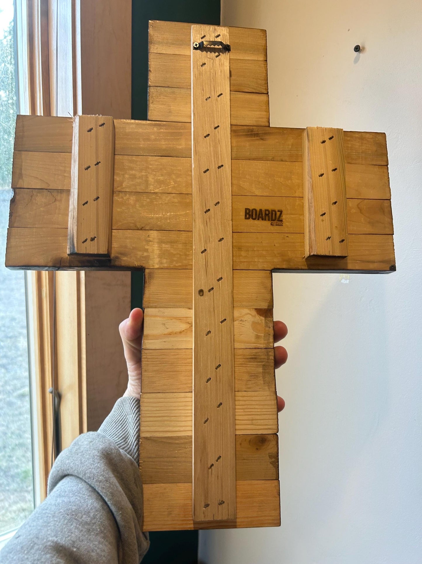 Handmade Wooden Flag Cross