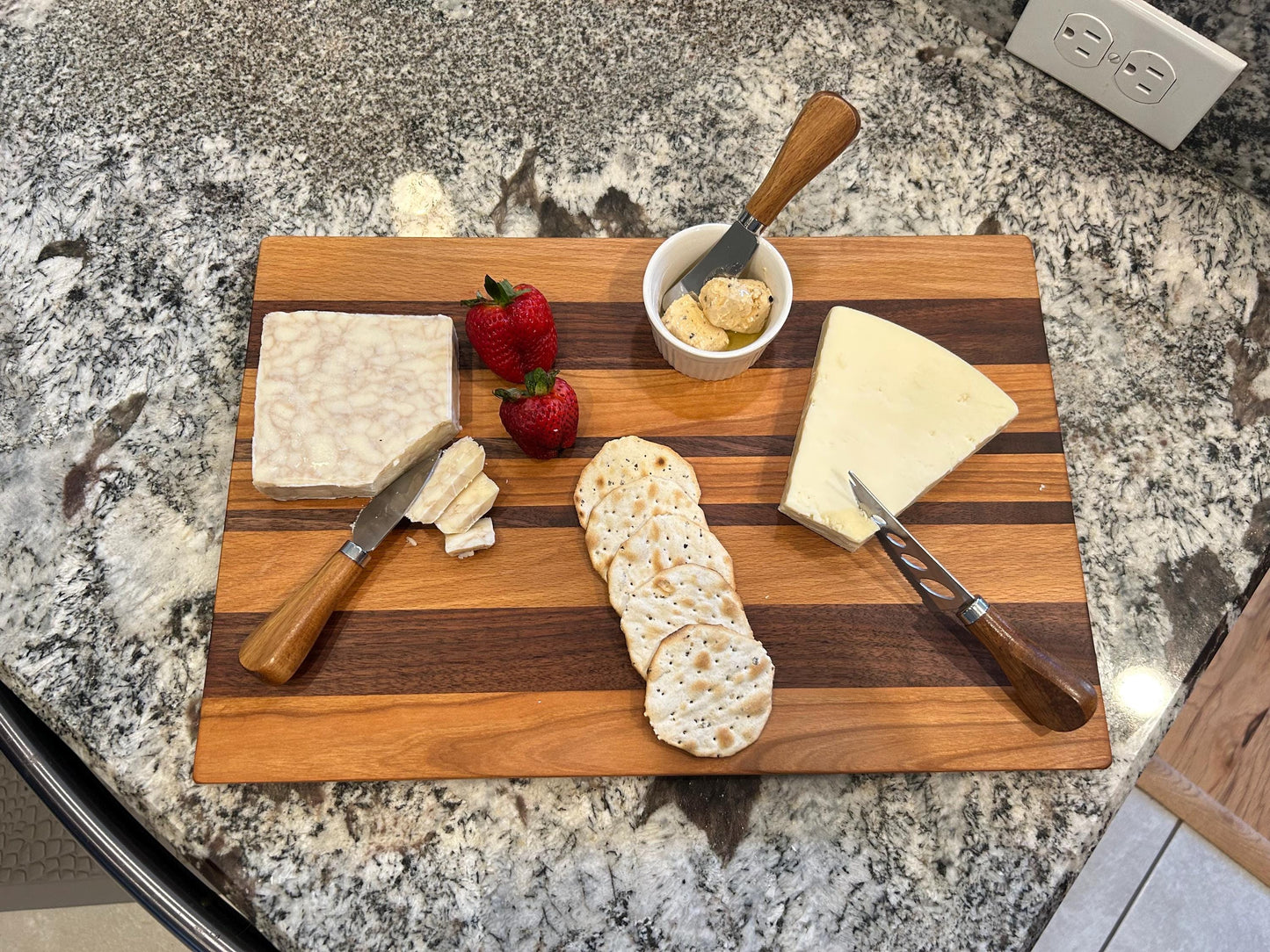 Handmade Black walnut and Ash Charcuterie Board