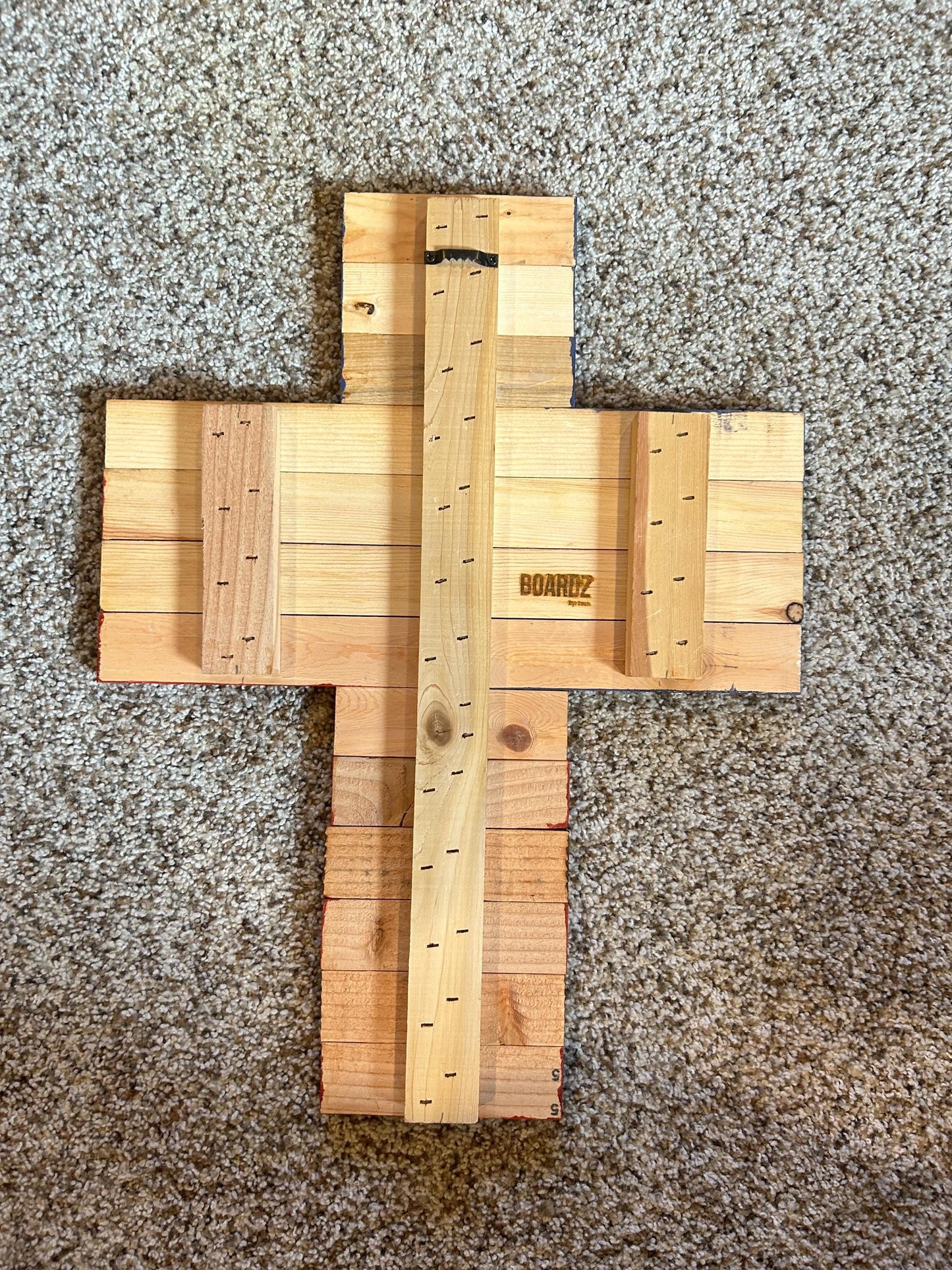 Handmade Wooden Flag Cross