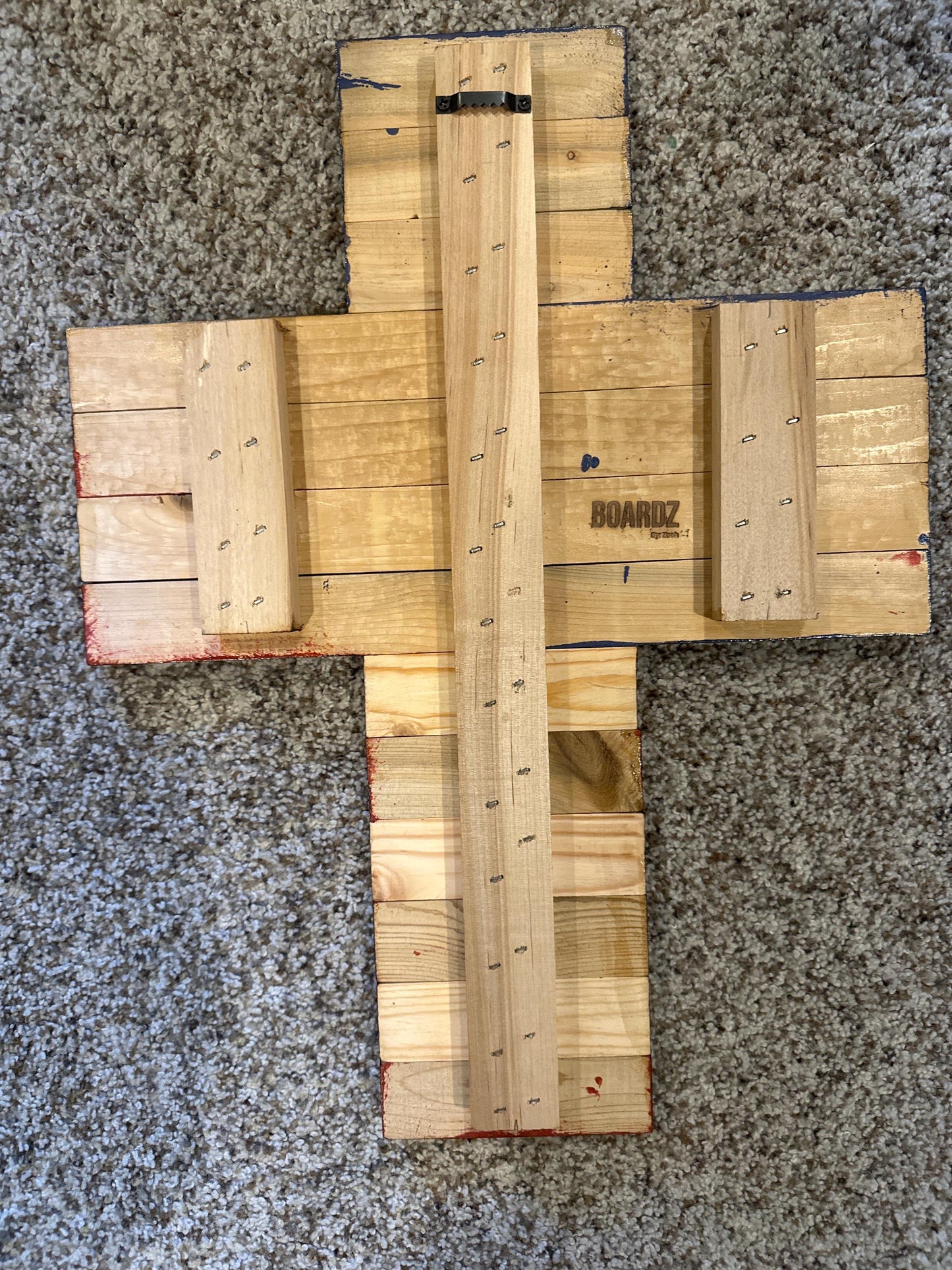Handmade Wooden Flag Cross